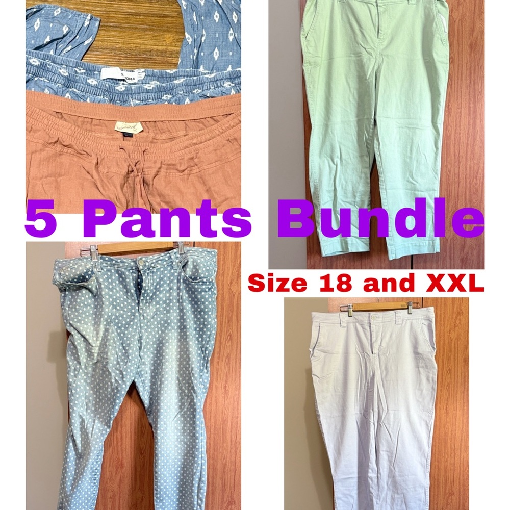 LAST CALL 5 Pants Bundle - Size 18 and XXL